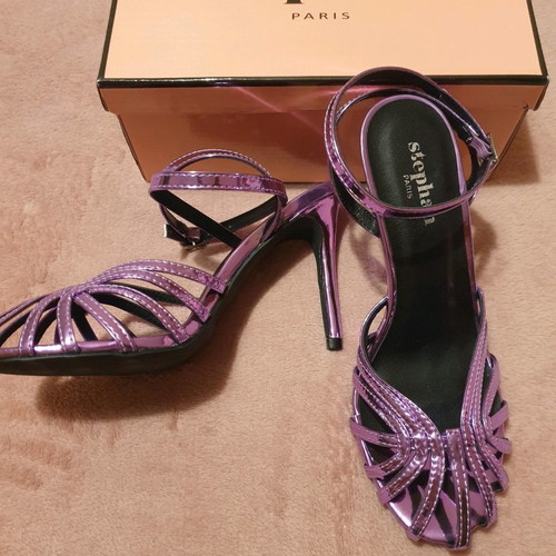 Stephan shoes new, purple metallic color, size 38