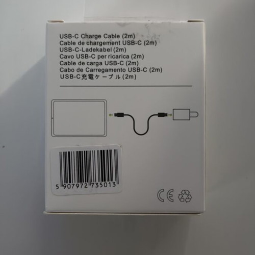 USB-C Charge Cable 2m new, white
