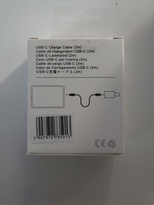 USB-C Charge Cable 2m new, white