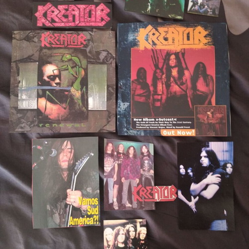 Kreator posters and clippings used, pack