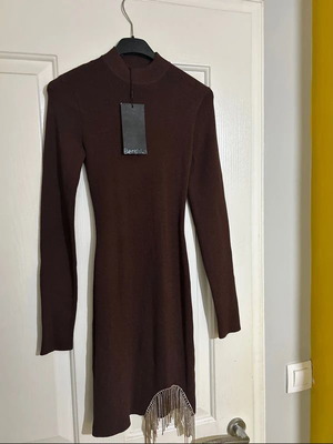 Bershka sequin dress new with tags, brown, size S
