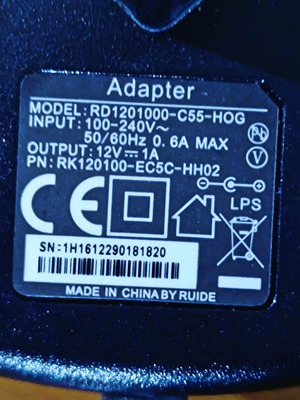 Ruide device power adapter like new