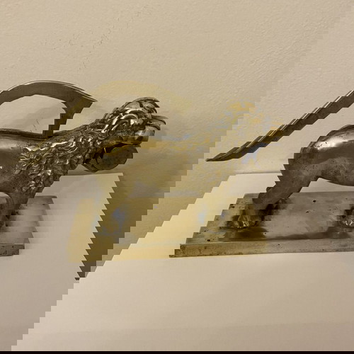 Μπρούτζινος διακοσμητικός καρυοθραύστης μεταχειρισμένος, 1930, λιοντάρι