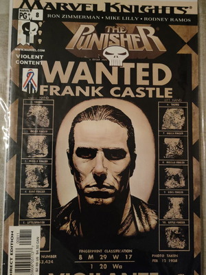 The Punisher #8 Marvel Knights comic book mint condition
