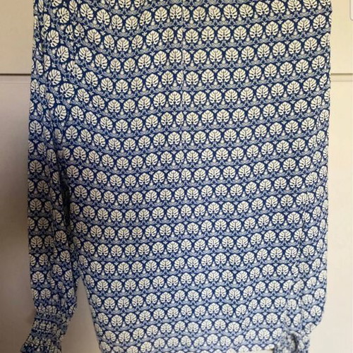 Scotch Soda blouse XS like new, white and blue