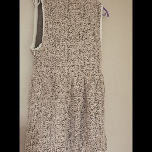 Zara mini ball gown dress like new, beige and pink, size L