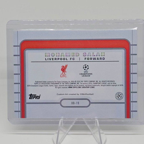 Mohamed Salah 8-Bit Shots Base Insert Topps UEFA 2025-26