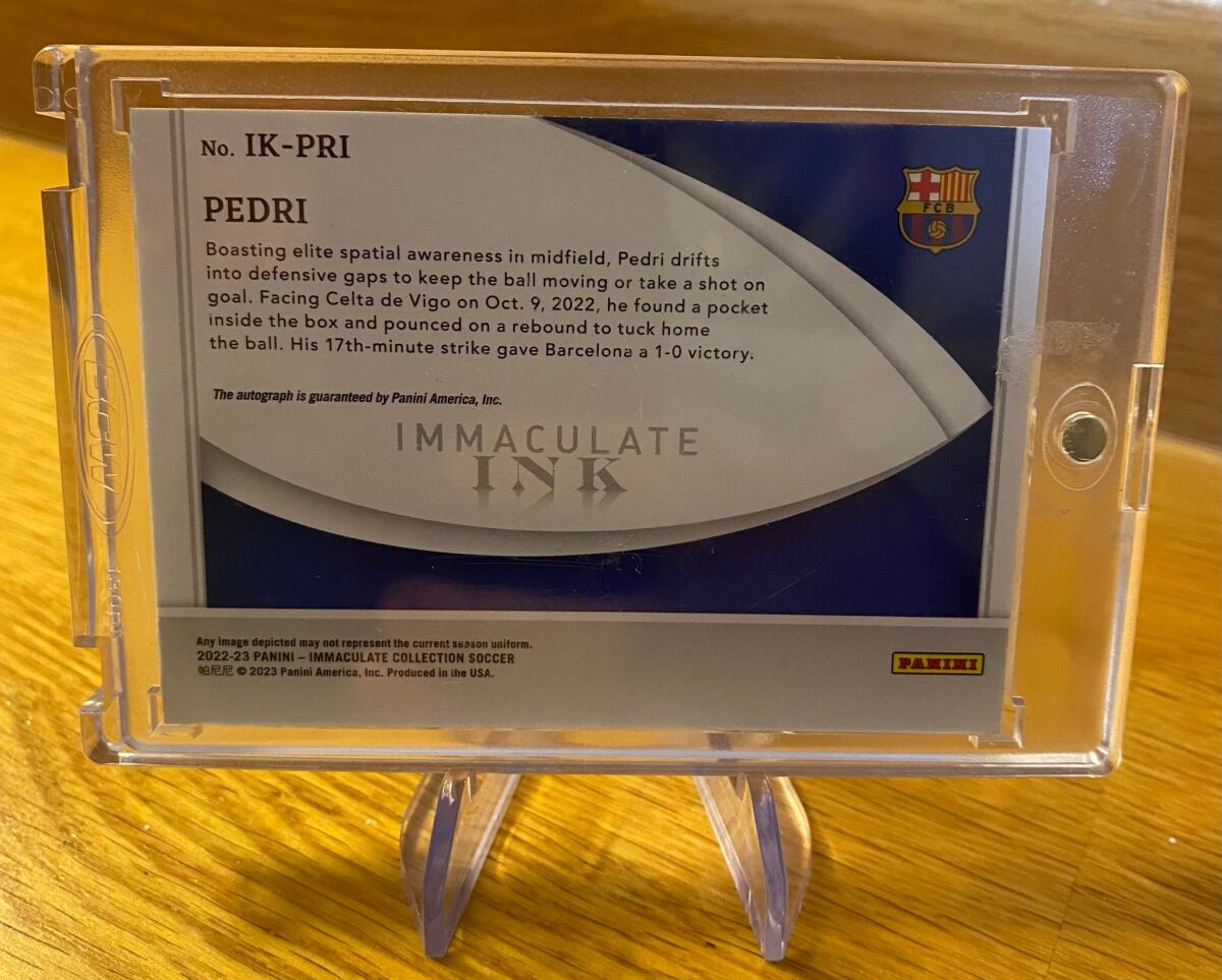 Pedri Auto Card Panini Immaculate… - € 180,00 - Vendora.cy Pedri Auto Card Panini Immaculate… - € 180,00 - Vendora.cy