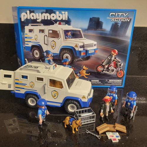 Playmobil 9371 City Action Money Transport Vehicle like new