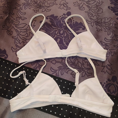 Minerva Teen Triangle Bras like new, cotton, size 65B