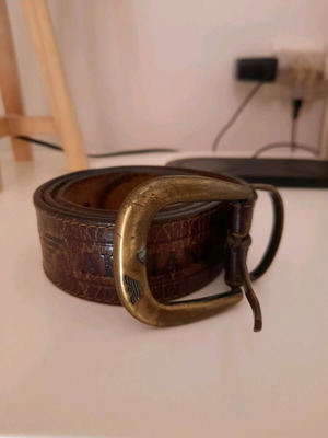 Armani vintage belt used, brown, length 94 cm