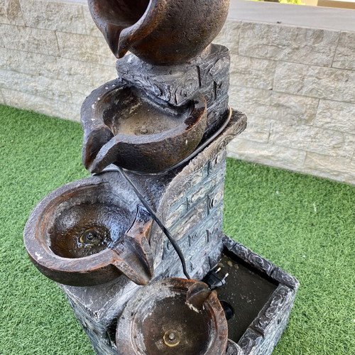 Decorative illuminated fountain 4 levels used, perfect condition