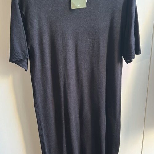 Knitted dress H&M black XS/S new, short-sleeve