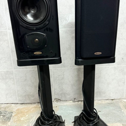 Tannoy 632 Black Ash speakers used, floorstanding with stands