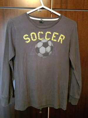 Zara μπλούζα μακρυμάνικη σκούρο γκρι μεταχειρισμένη για 9-10 ετών 140 cm