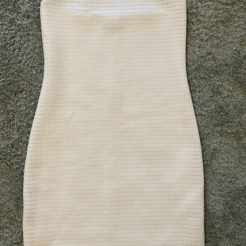 BSB White Short Dress with Cross Back Straps like new, size S