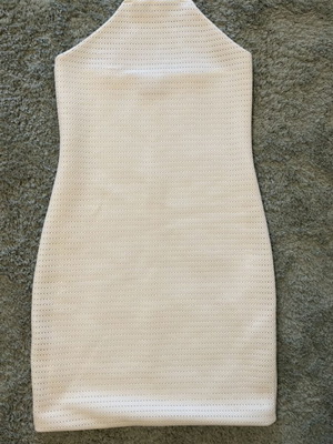 BSB White Short Dress with Cross Back Straps like new, size S
