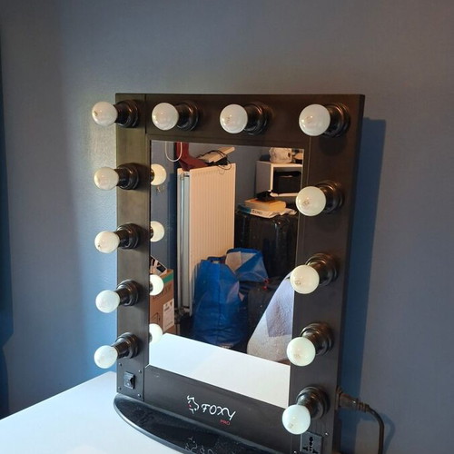Makeup mirror with 12 lamps like new