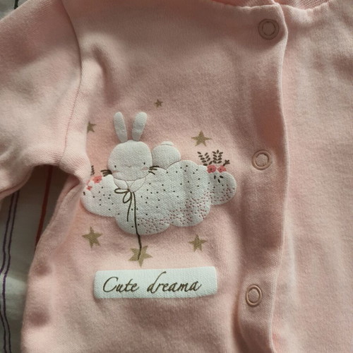 Baby winter rompers pack of 3, 1-3 months, like new, 100% cotton
