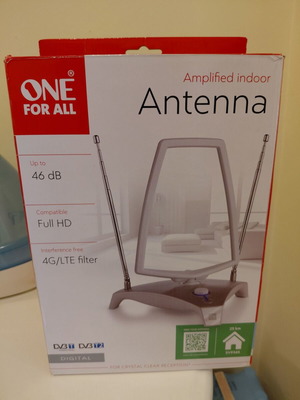 Κεραία One For All SV 9365 εσωτερική μεταχειρισμένη με ενισχυτή σήματος 45dB
