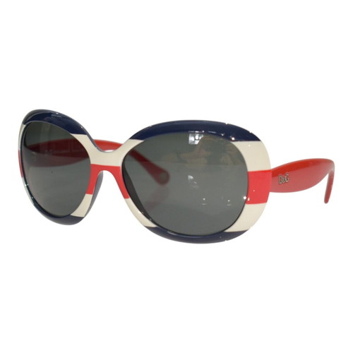 D&G Dolce & Gabbana Oversized Sunglasses D&G 8058, striped blue white red