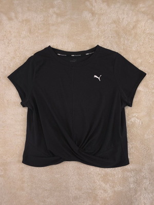 Puma Training women's t-shirt with knot black, like new, size M