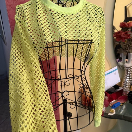 Neon Mesh Crop Top Shein σε πολύ καλή κατάσταση