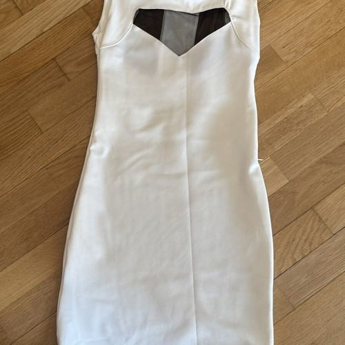 Dress with transparency like new, size M, white