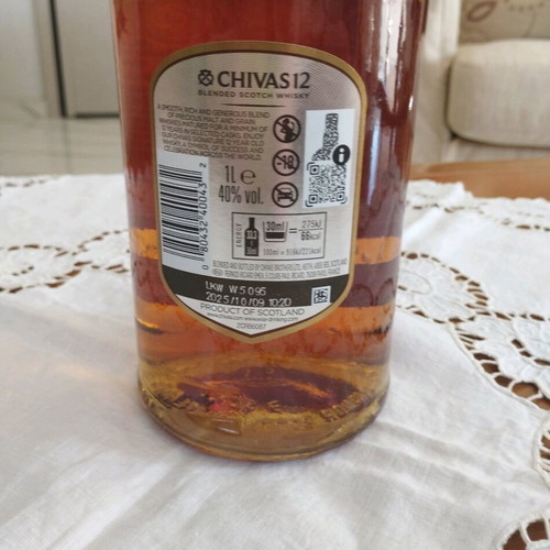 Chivas Regal 12 Years Old 1L New Vintage Label Bottle