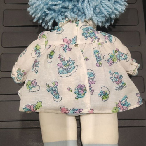 Patapoufa doll blue with mechanism El Greco 1980s like new, 38cm