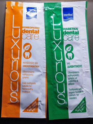 Intermed special toothpaste two samples new