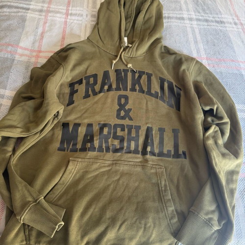Franklin & Marshall hoodie sweatshirt like new, green, size L