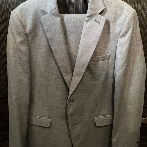 Suit gray like new, jacket size 50, trousers 48