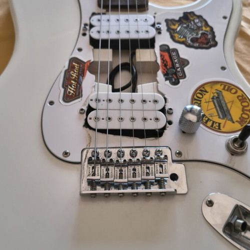 Stratocaster Custom used, early 2000s, white body, USA neck