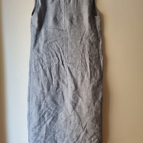 Barco linen dress size S-M like new, gray and blue