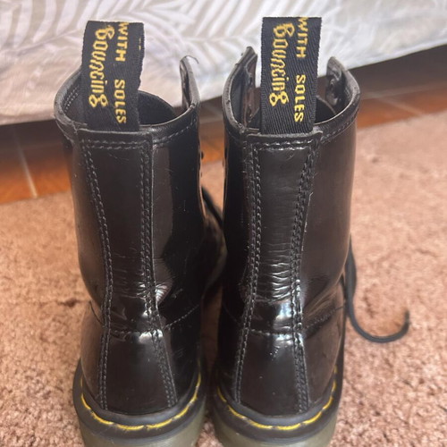 Dr. Martens boots used black patent leather size 37