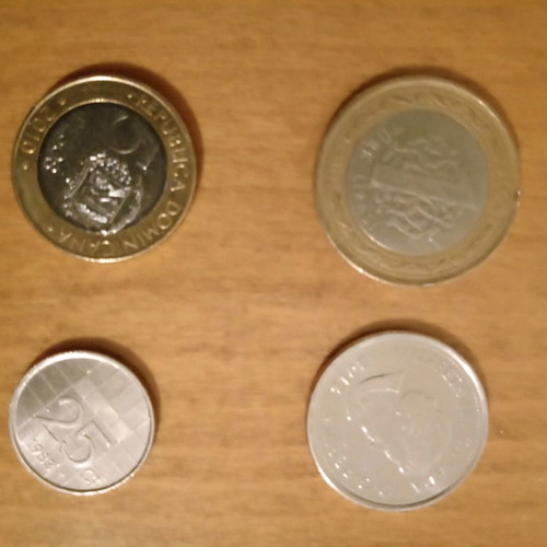 Lot of 8 used coins from various countries