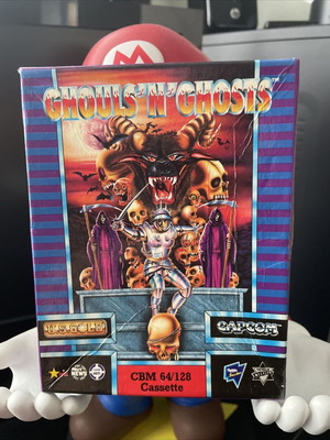 Ghouls 'N' Ghosts Game C64/128 Big Box Cassette like new