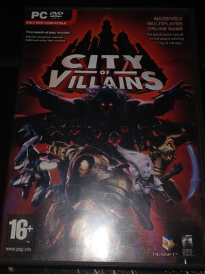 City of Villains PC μεταχειρισμένο με κουτί, εγχειρίδιο και πόστερ