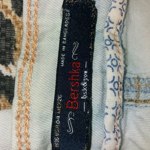 Bershka Jeans like new, light blue, cotton with 5% elastane, size S