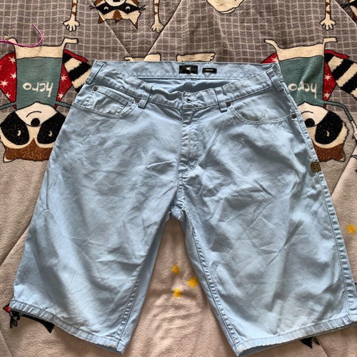 DC shorts used, blue, size 32