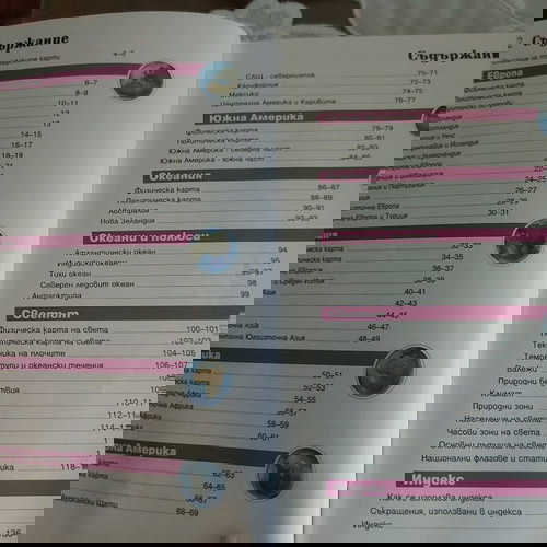 Джобен атлас на света като нов