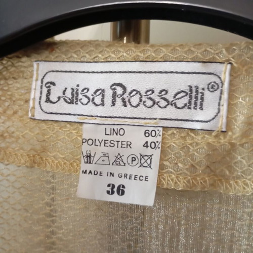Summer jacket linen with gold thread like new, size S