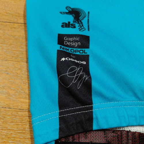 Assos Nikopol Sky Blue Cycling Jersey Size S like new