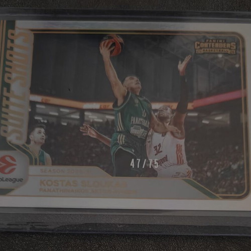 Kostas Sloukas Suite Shots Panini Contenders EuroLeague 2025-26 card like new 47/75