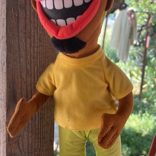 Plush hanging reggae doll like new