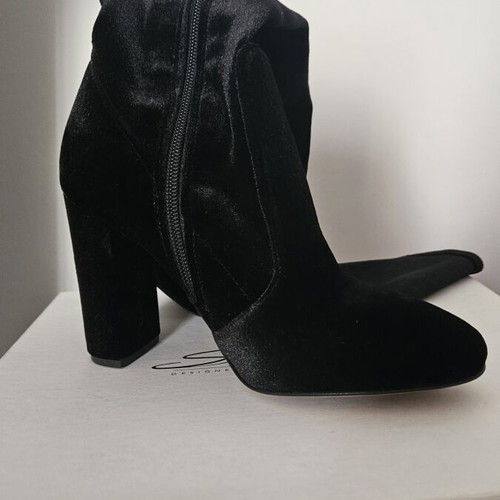 Sante black velvet boots size 37 like new, over the knee