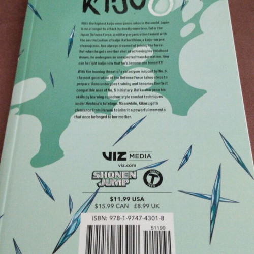 Kaiju n8 manga volume 9 new, English