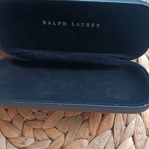 Ralph Lauren sunglasses case used, black, made in Italy