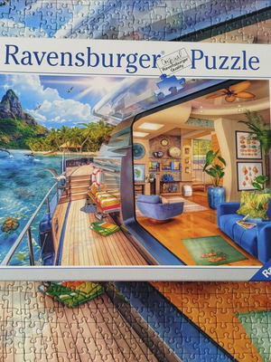 Παζλ Ravensburger 1000 κομμάτια σαν καινούργιο, τροπικός παράδεισος